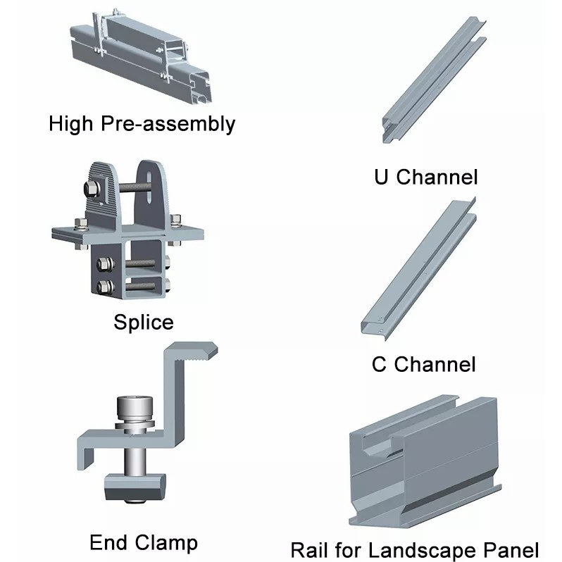 China aluminum ground screw mounting system solution factory and ...